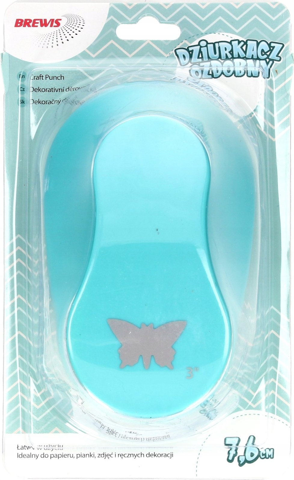 Dziurkacz ozdobny - Motyl 7,6cm MIX