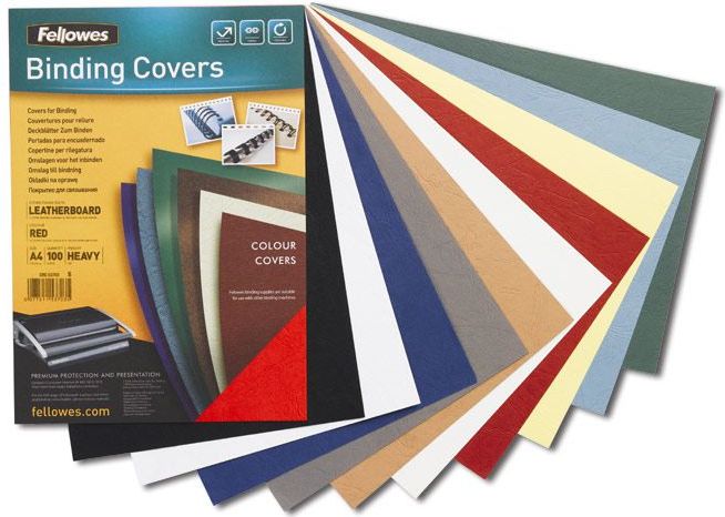 Fellowes Karton do bindowania Fellowes delta A4 kość słoniowa 100 sztuk