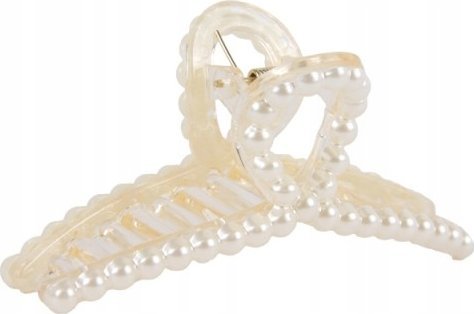 Donegal Klamra do włosów Beads biała