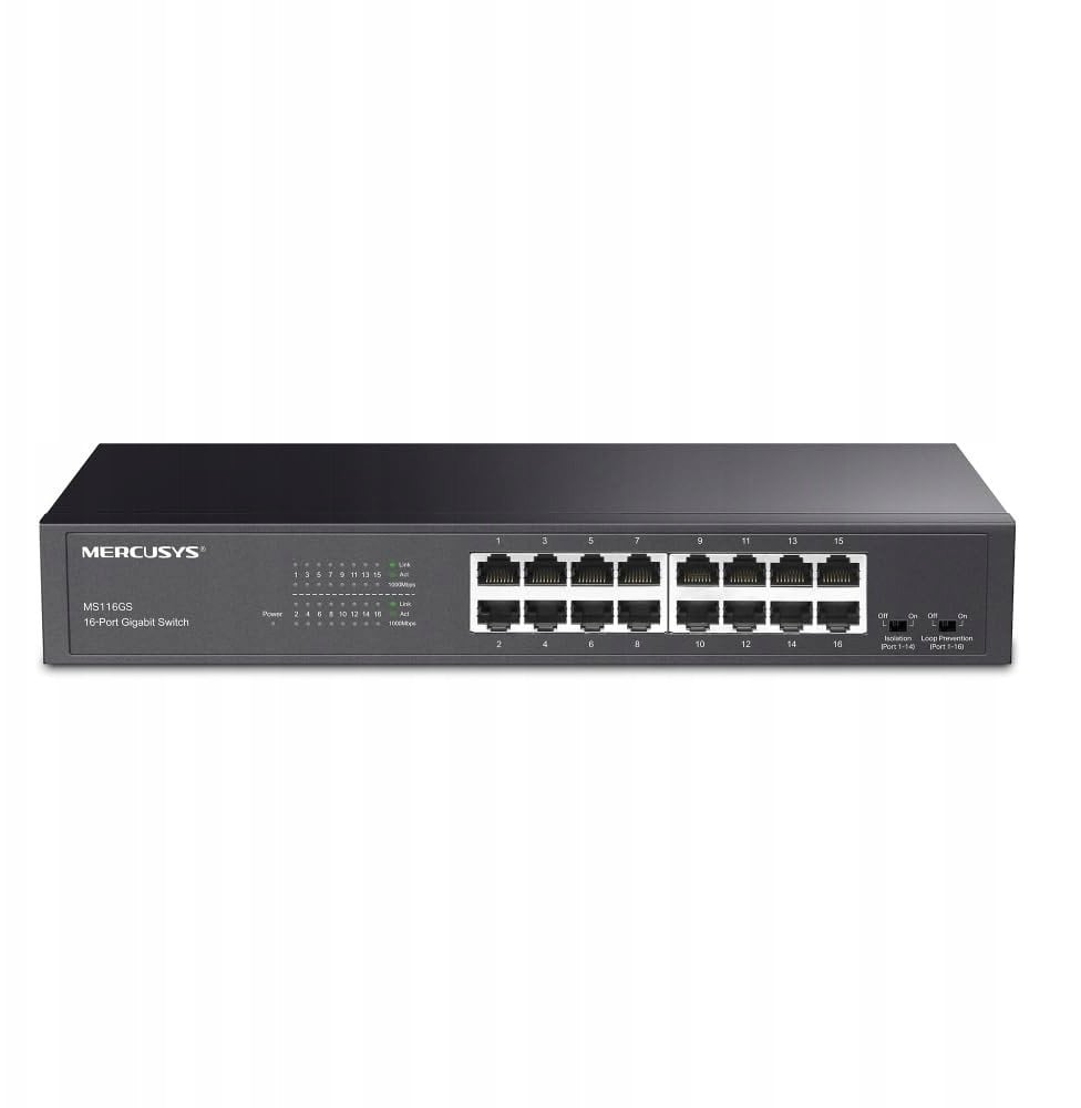 Switch Mercusys Mercusys MS116GS 16-Port Gigabit Desktop/Rackmount Switch