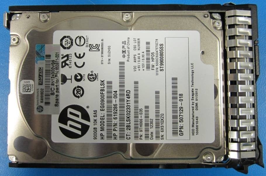 Dysk serwerowy HP 900GB 2.5" SAS (653971-001-RFB)