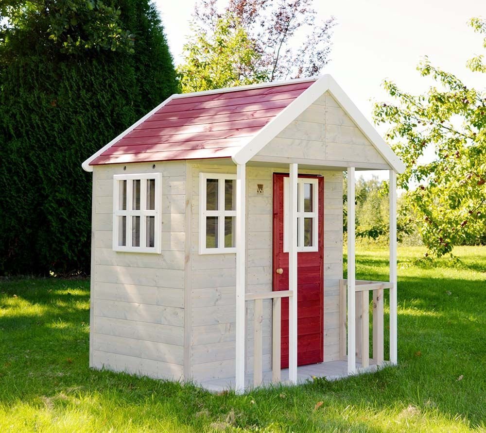 Wendy Wendy Toys Drewniany domek do zabawy w lisa w kolorze czerwonym