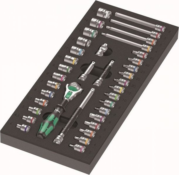Wera Wkładka Piankowa ZYKLOP 1/4'' 8000 A, SET 1, 37CZ. (1 KPL)