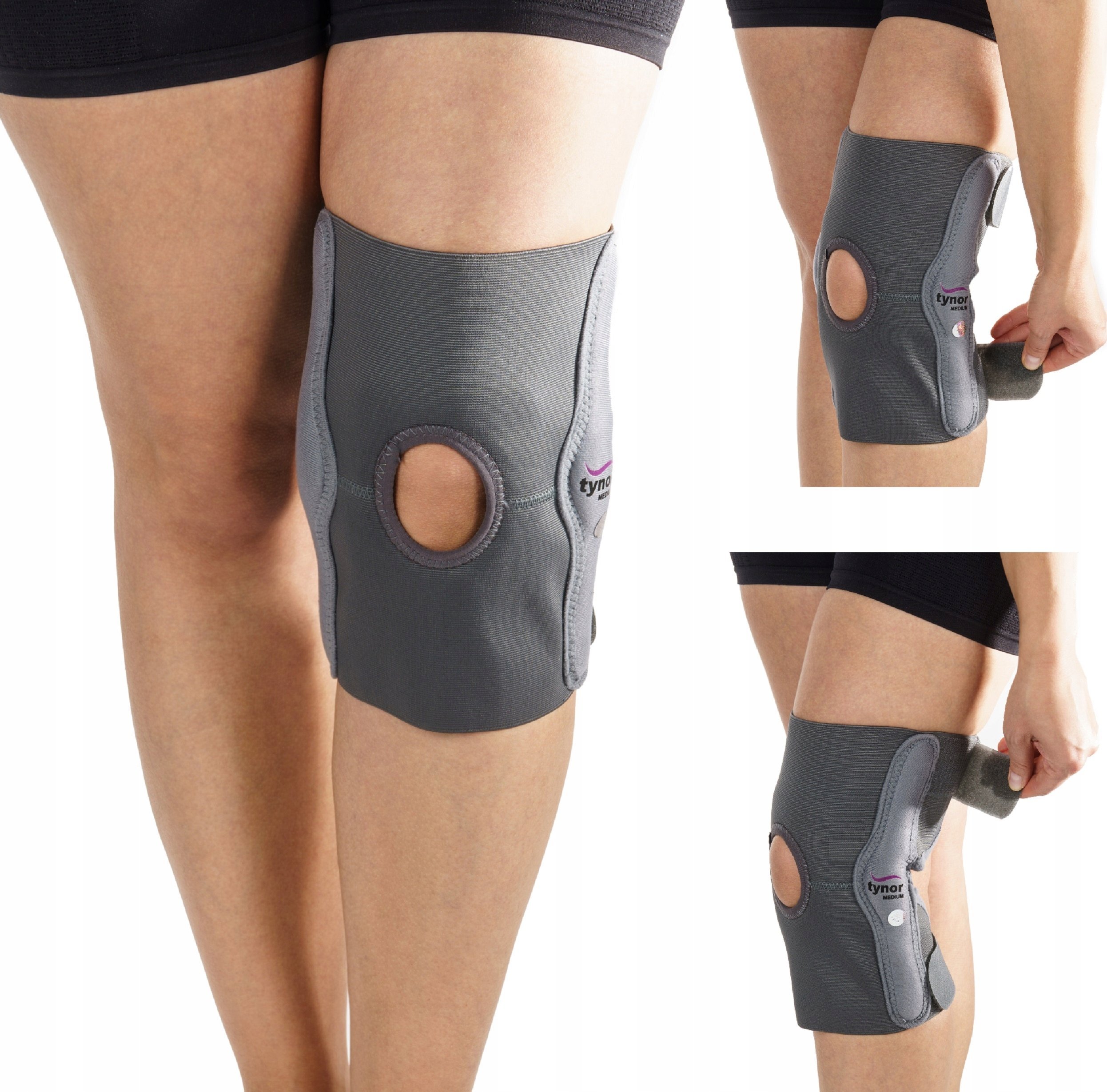 TYNOR ORTEZA KOLANA STABILIZATOR Z SZYNAMI I ZAWIASAMI