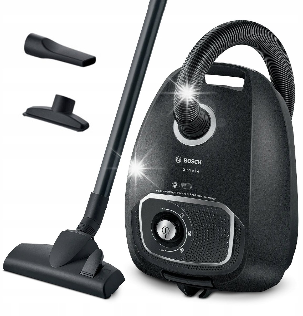 Odkurzacz Bosch Odkurzacz workowy Bosch BGB41BA1 600W 4L Regulacja mocy Czarny