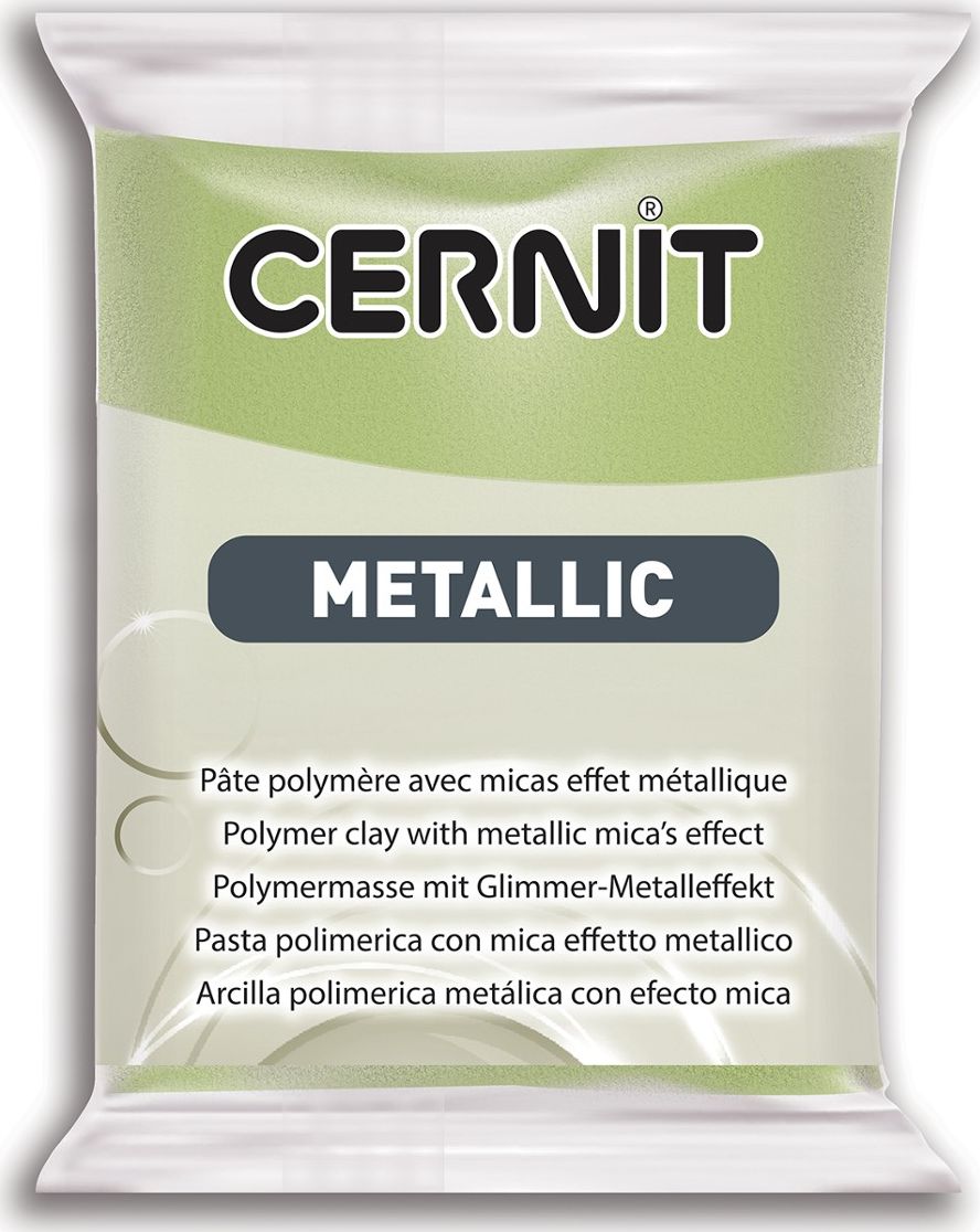 The Clay and Paint Factory Modelina Cernit Metaliczna Zielono-Złota