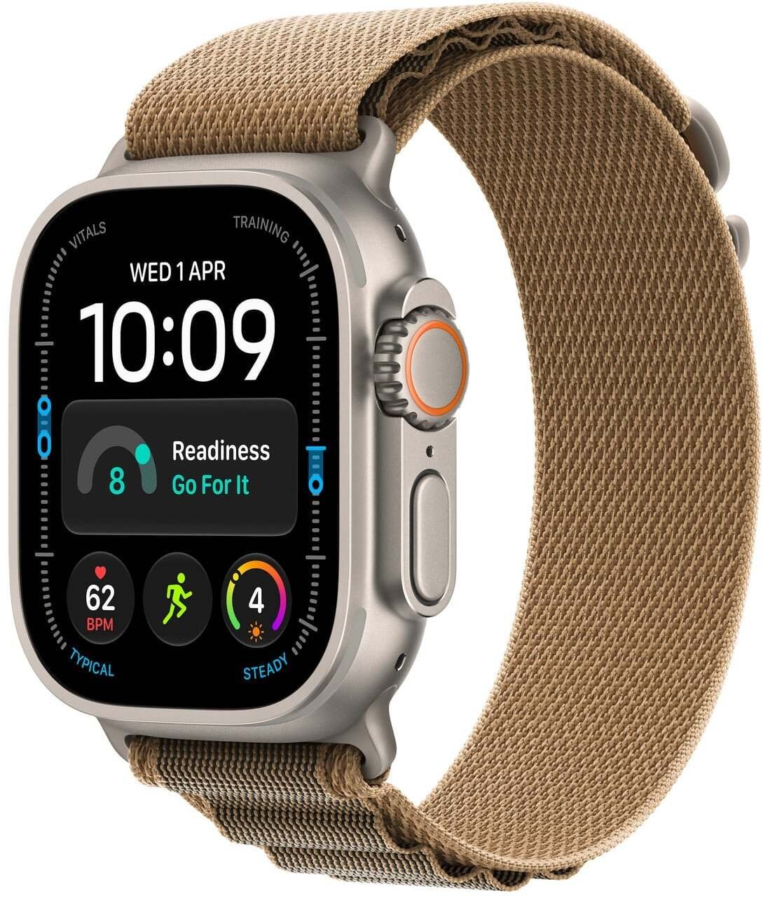Smartwatch Apple Watch Ultra 4 GPS + Cellular 49mm Natural Titanium / Alpine Loop L Piaskowy (MJAG4QF/A)