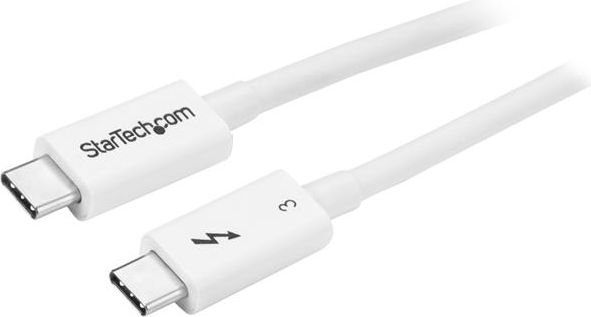 Фото - Кабель Startech.com Kabel USB StarTech USB-C - USB-C 0.5 m Biały  (TBLT34MM50CW)