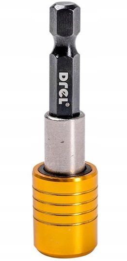 Drel DREL Uchwyt Do Bitów Magnetyczny Hex 1/4'' 60mm Szybkomocujący Stal Crv