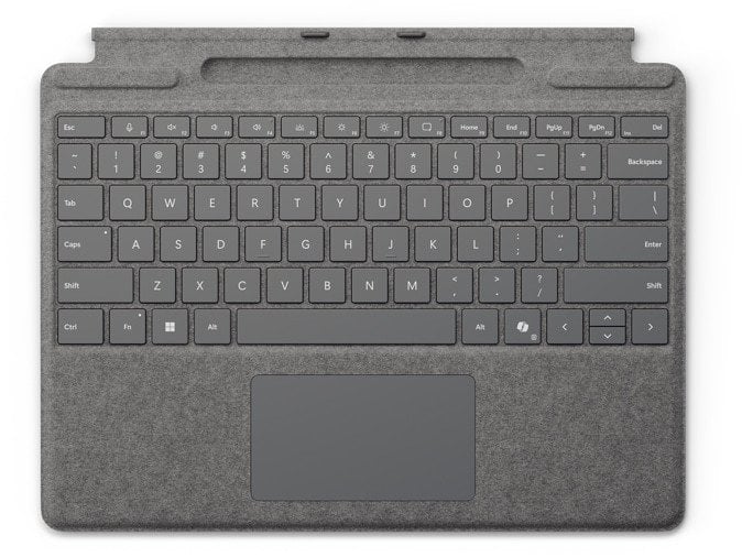 Microsoft Microsoft Surface Pro Keyboard Stiftaufbewahrung platin