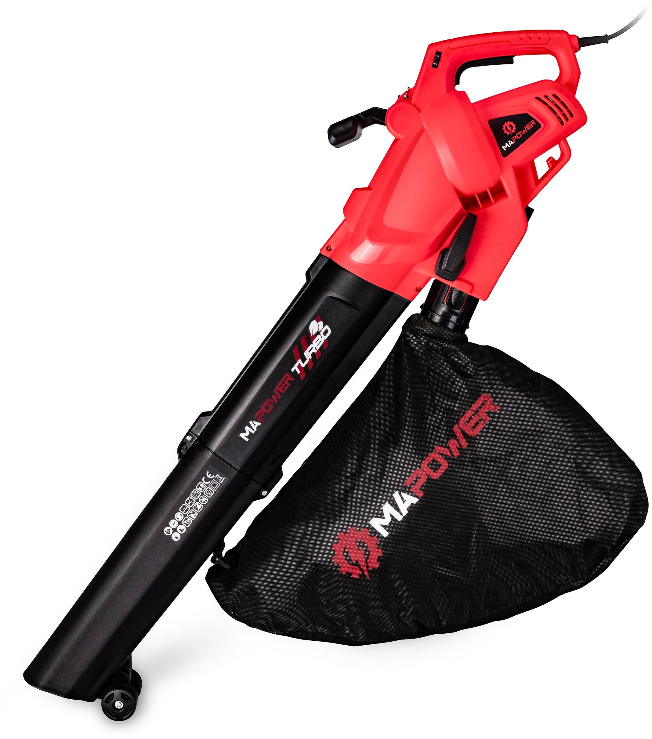 DMUCHAWA DO LIŚCI ELEKTRYCZNA Z ROZDRABNIACZEM ODKURZACZ DO LIŚCI 3w1 3000W