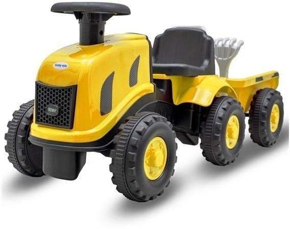 Jeździdełko traktor z przyczepą Benny żółty