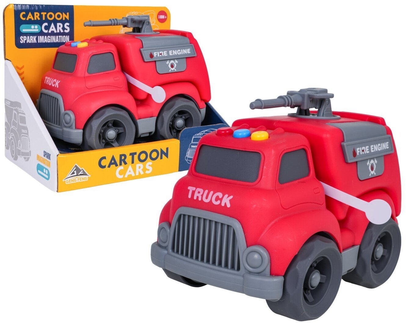 Pojazd Straż Pożarna z Funkcją Świateł i Dźwięku