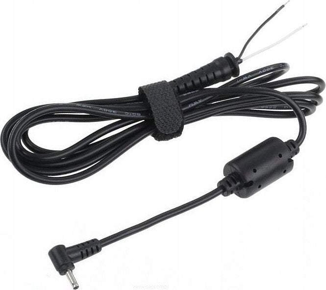 Kabel zasilający Rebel Wtyk kątowy 2,5/0,6 (19V/2,1A) sieciowy z kablem do montażu REBEL