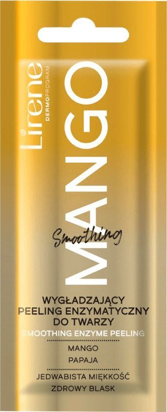 Lirene Wygładzający peeling enzymatyczny do twarzy Mango, 6 ml