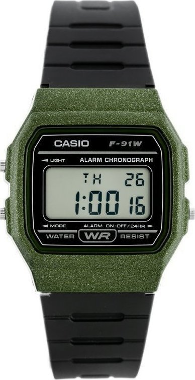 Zegarek Casio ZEGAREK MĘSKI CASIO F-91WM-3AER (zd102f)