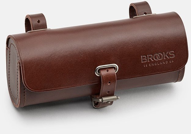 Brooks Torba podsiodłowa BROOKS CHALLENGE, Brown, Pojemność 0,5L, Mocowanie na paskach, Garbowana skóra