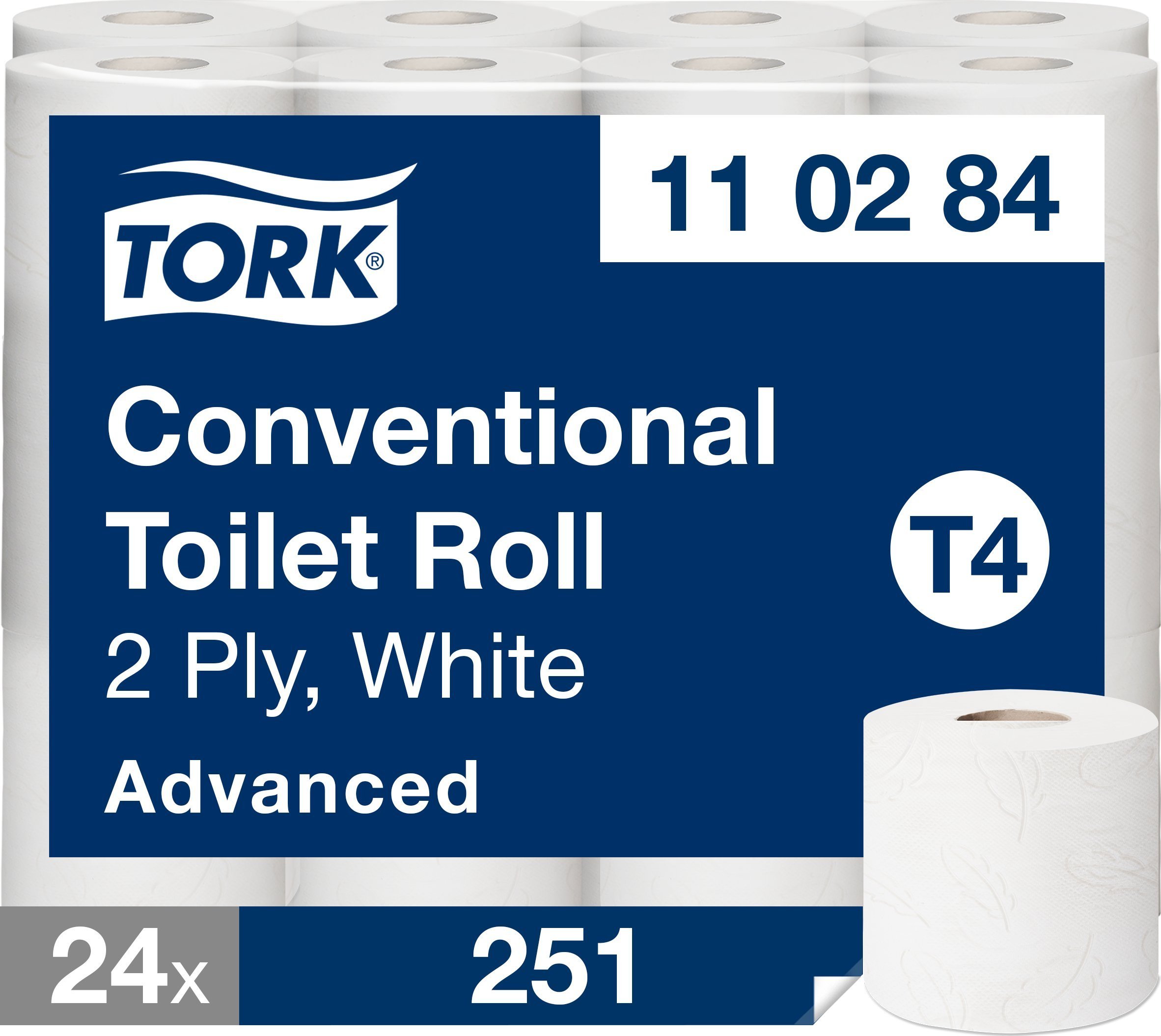 Tork Toiletpapir ® Advanced T4, 110284, 2-warstwowy, opakowanie po 24 szt.