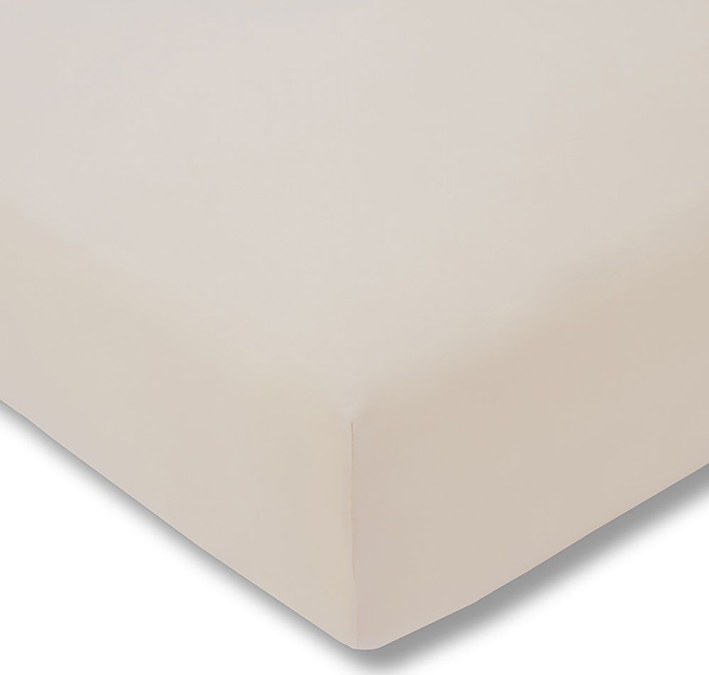 Estella Prześcieradło z gumką jersey 100x200 cm BEIGE feinjersey
