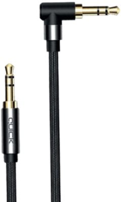 Kabel Quick Jack 3.5mm - Jack 3.5mm x2 1 m czarny (4752168141304)