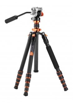 Statyw Video K&F Concept O255C4 z głowicą FH-03 (KF4967)