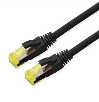 ROLINE Outdoor S/FTP Patch Cord Cat.6A / Class EA, skrętka, TPE, LSOH, czarny, 0,3 m