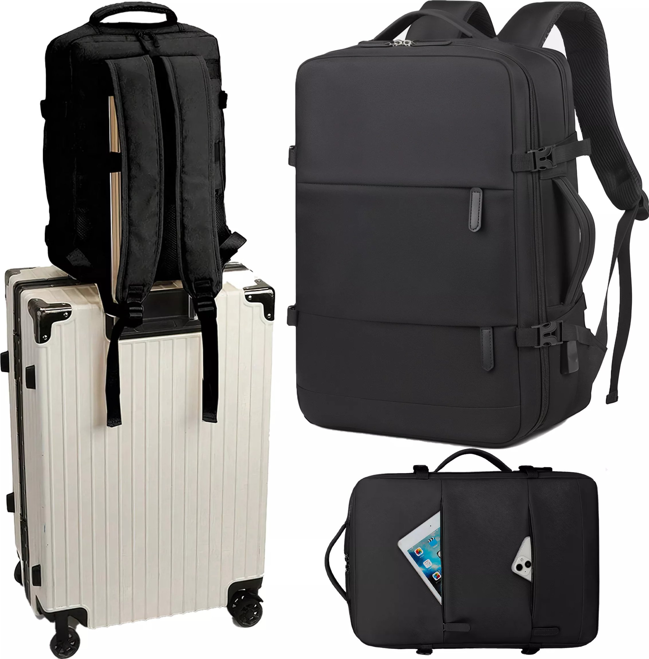 Torba Alogy Plecak Alogy na laptopa akcesoria podróżny 46x32x15 cm do pracy szkoły samolotu podróżny...