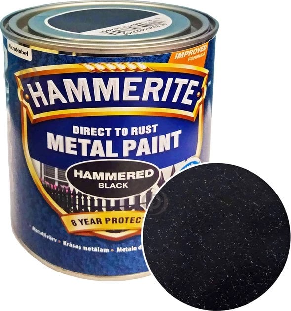 PAINT HAMMERITE BLACK HAMMERED 750ML