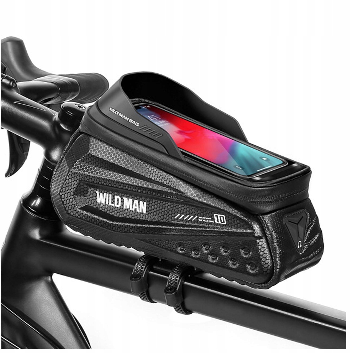 WildMan WILDMAN sakwa rowerowa na ramę na zamek 1,2L (4" - 7") ES10 czarna