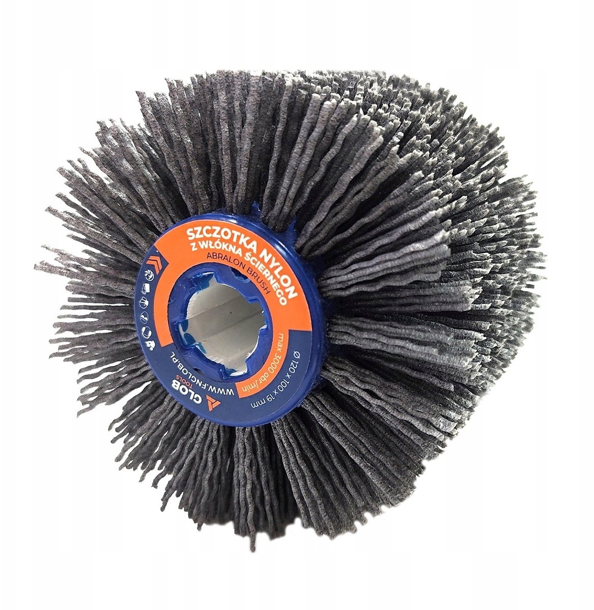 Glob Szczotka do postarzania drewna Tools z włókna ściernego 120x100x19mm Nylon (GLOBTOOLS-SZG-12019...