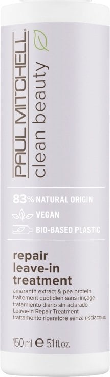 PAUL MITCHELL Paul Mitchell, Clean Beauty Repair, Vegan, Hair Leave-In Cream Treatment, Restores, 150 ml For Women