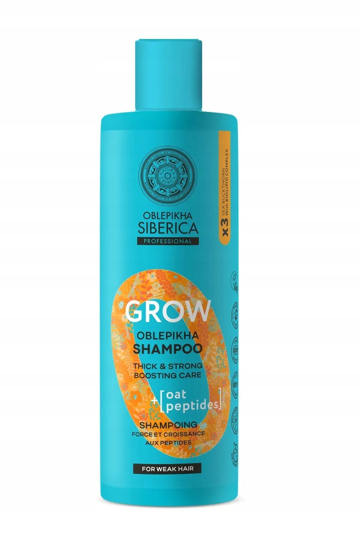 SIBERICA PROFESSIONAL_Oblepikha Grow Shampoo szampon wzmacniający do włosów osłabionych 400ml