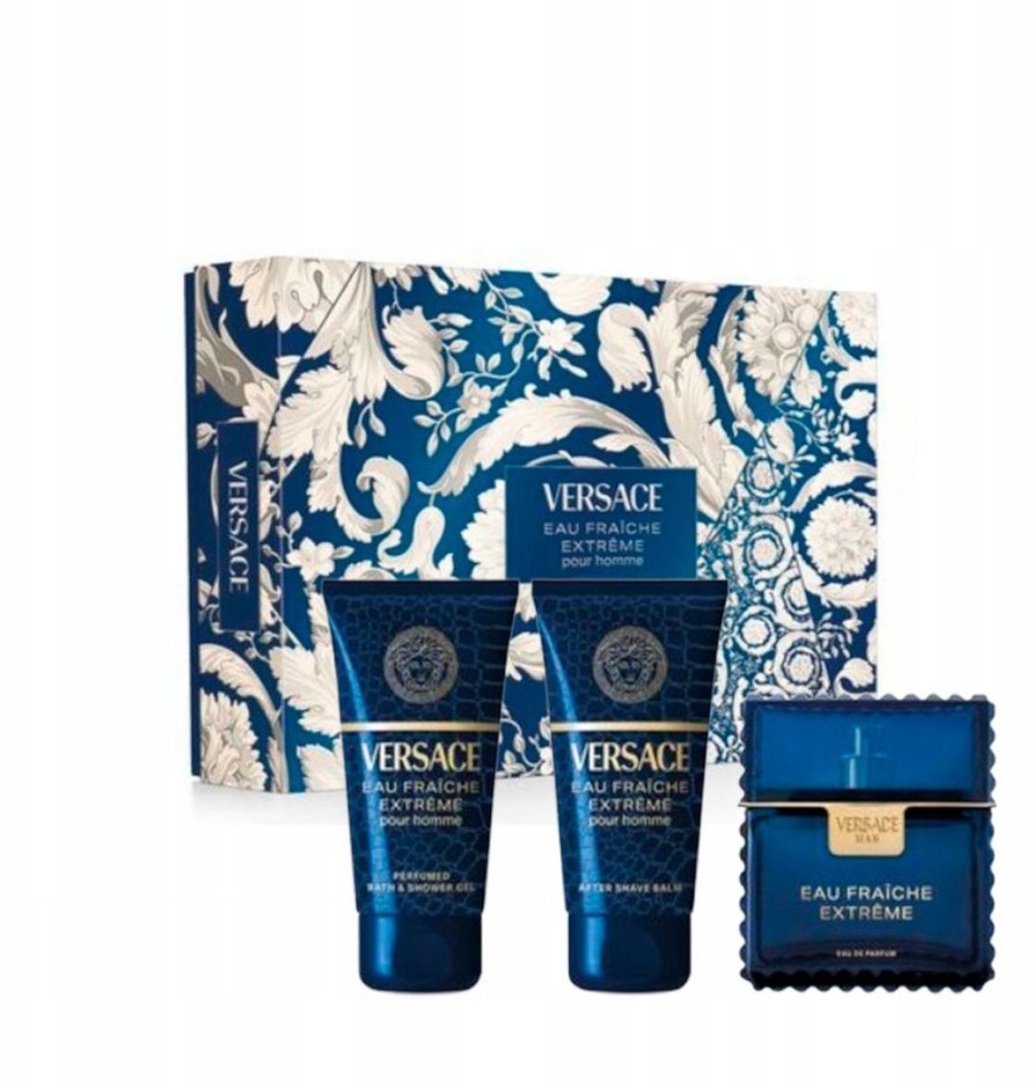 Versace Set Versace: Eau Fraiche Extreme, Eau De Parfum, For Men, 50 ml + Eau Fraiche Extreme, Shower Gel, 50 ml + Eau Fraiche Extreme, Moisturising,