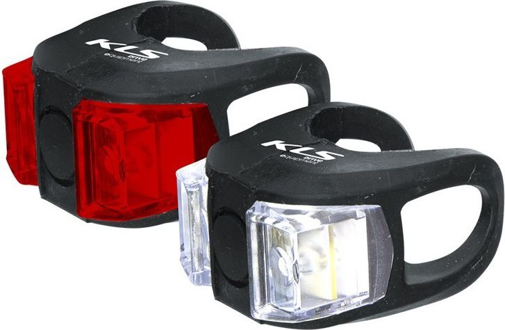 Kellys Zestaw silikonowych lamp rowerowych Twins Black