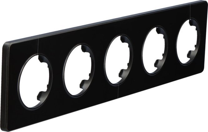 Onnline Ramka pięciokrotna, plastikowa, czarna, BETA ONNLINE