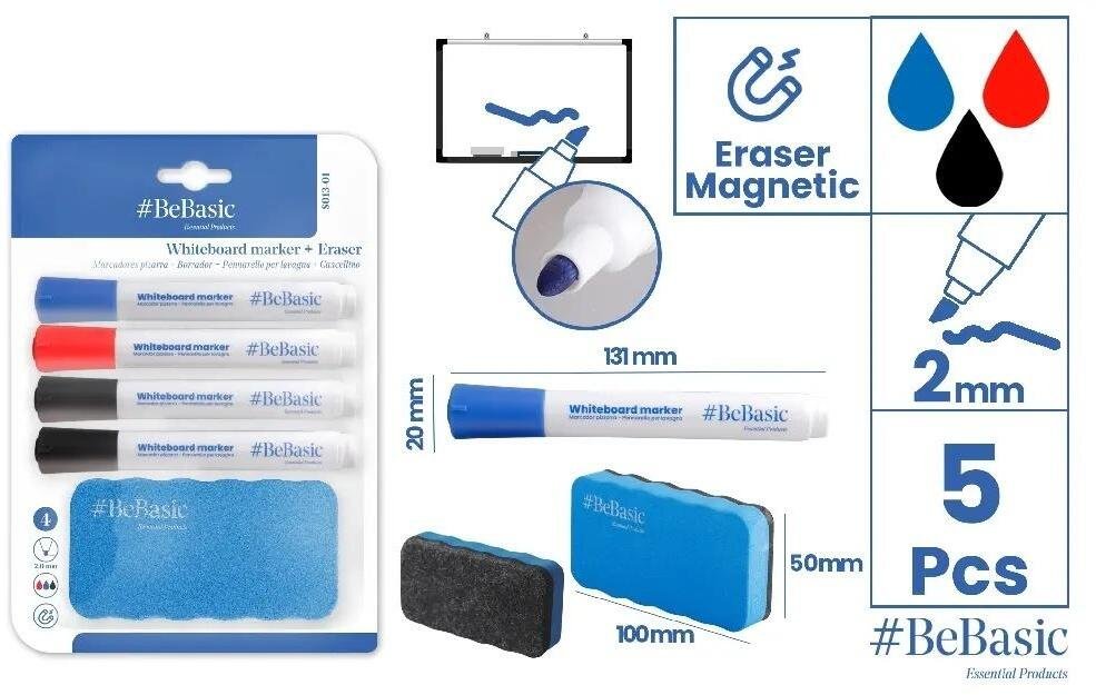 Lean Marker do tablic 4szt z gąbką
