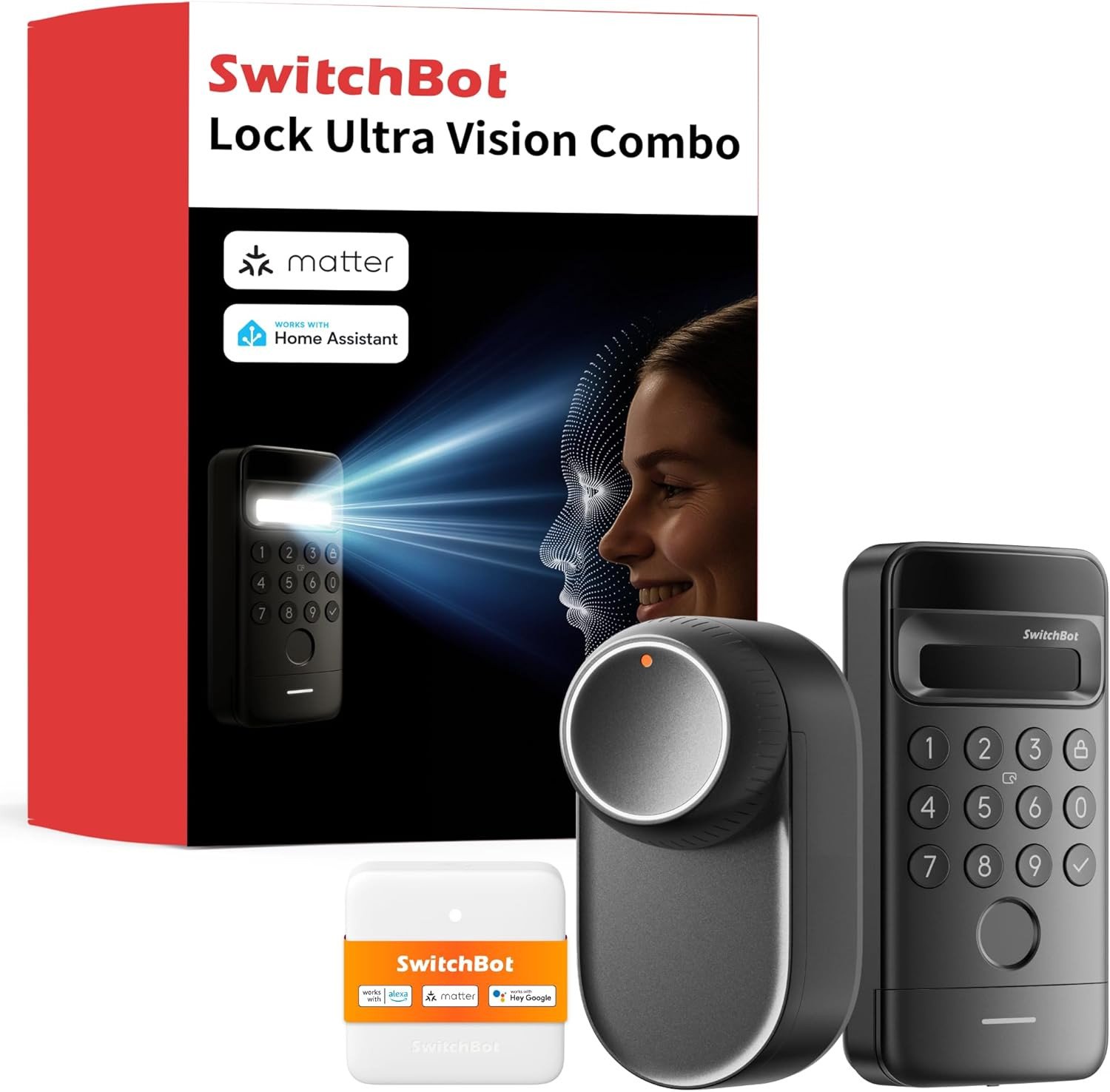 SwitchBot Smart Lock Ultra elektroniczny zamek do drzwi ze skanem twarzy