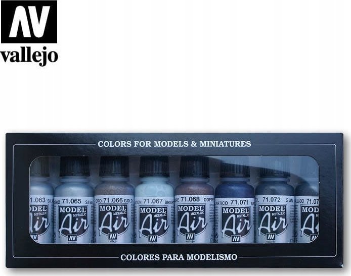 Vallejo Model Air - Metallic Colors 8x 17 mm