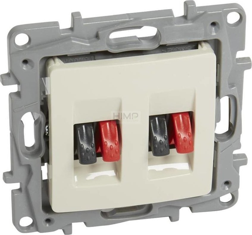 Legrand Gniazdo głośnikowe Legrand Niloe 764681 podwójne kremowe