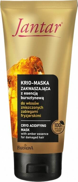 Farmona Jantar krio-maska zakwaszająca z esencją bursztynową do włosów zniszczonych zabiegami fryzjerskimi 200ml