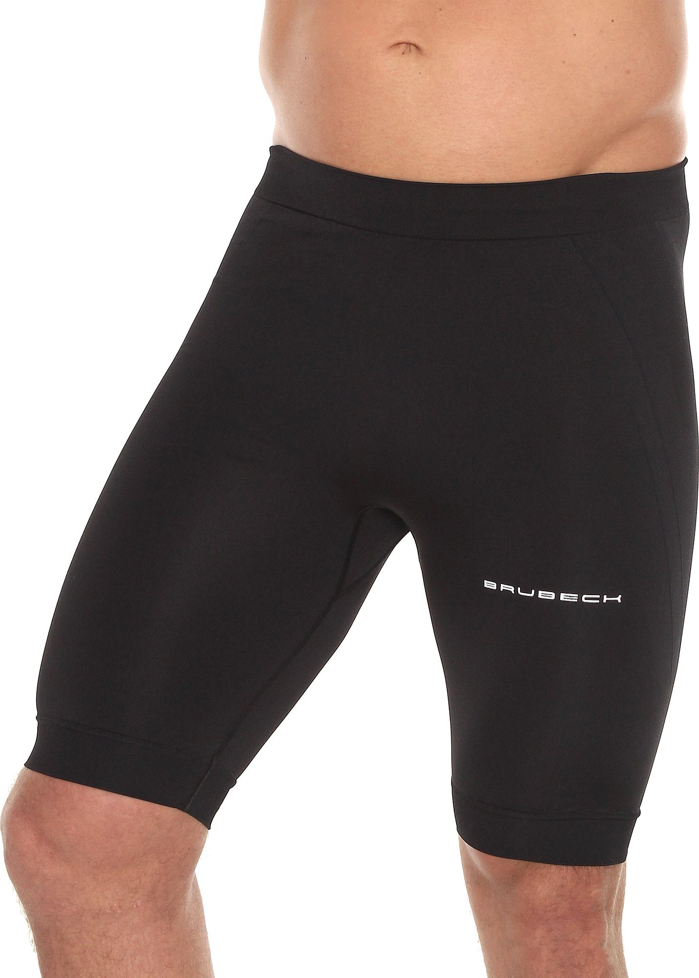 Brubeck Legginsy męskie Running Force czarne r. S (LB10140A)