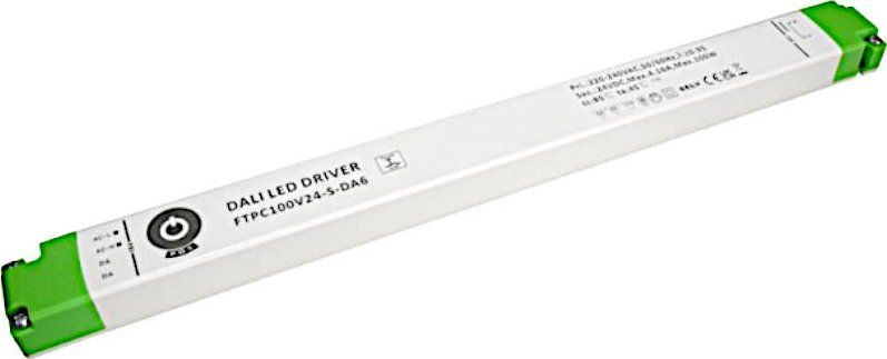 MPL Power zasilacz LED 24V/4.1A CV DALI Type 6, Push Dimming, linear plastic case