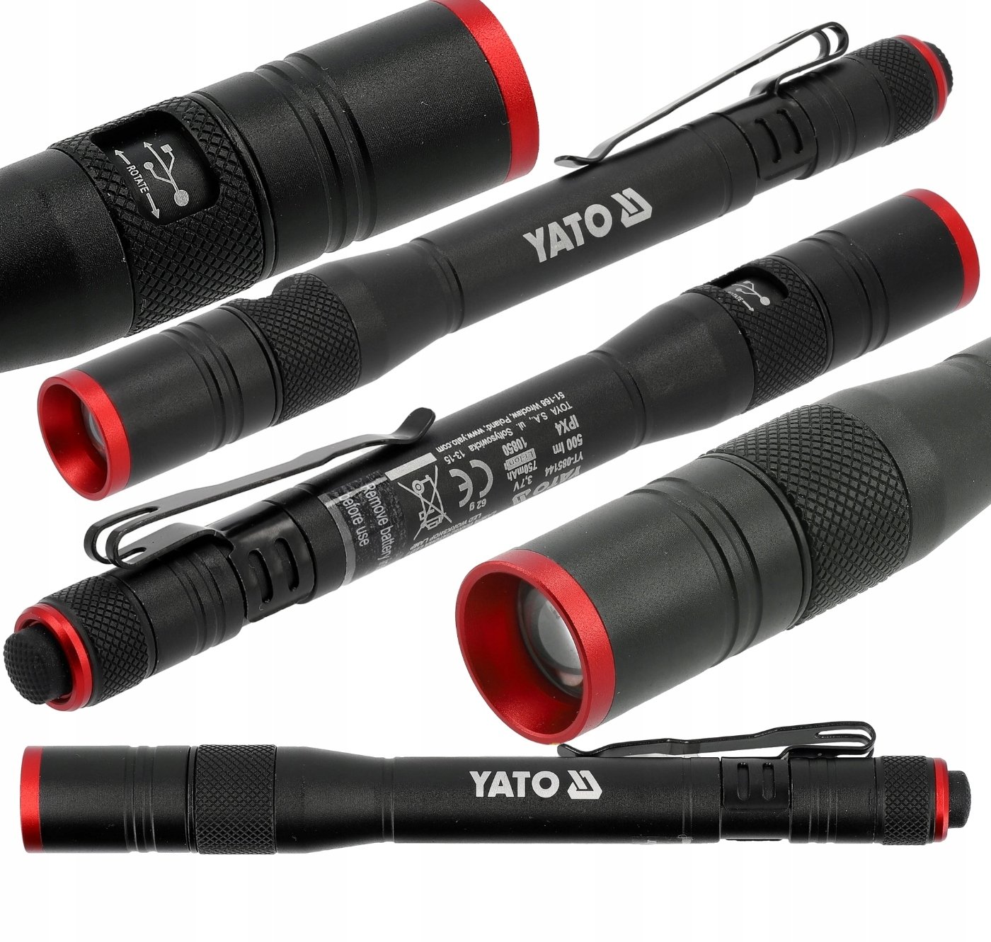 Latarka Yato LATARKA AKUMULATOROWA INSPEKCYJNA DŁUGOPIS 500LM