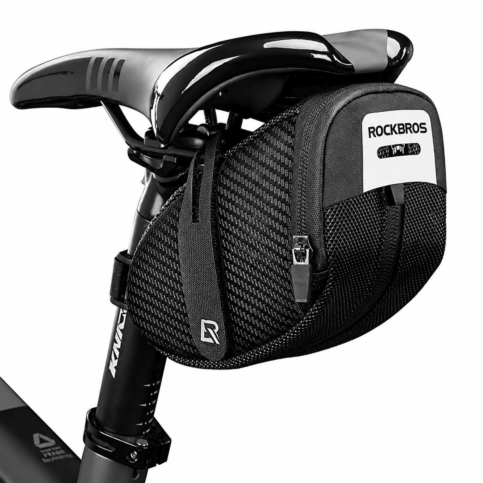 RockBros Torba rowerowa B74 podsiodłowa 0,75 l - czarna (5907769391446)