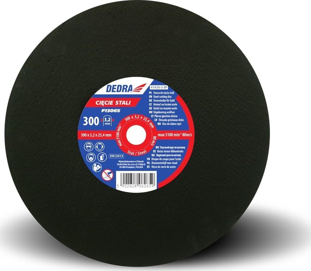 Dedra Tarcza do cięcia stali 300x3,2x25,4mm