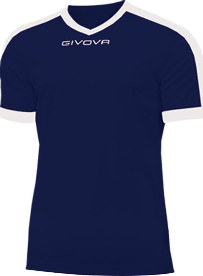 Givova Koszulka Revolution Interlock granatowo-biała MAC04 0403 : Rozmiar - L