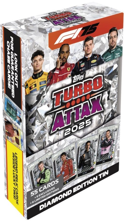 TOPPS FORMULA 1 TURBO ATTAX MEGA TIN DIAMOND