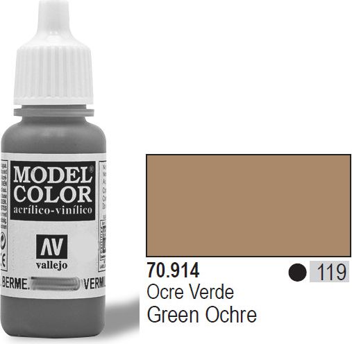 Vallejo Farba Nr119 Green Ochre 17ml - 70914