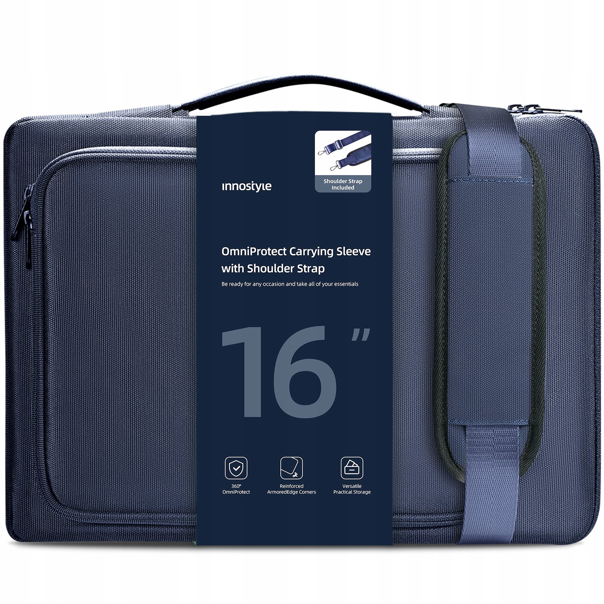 Torba Innostyle INNOSTYLE TORBA NA LAPTOPA 15 6 16 WODOODPORNA ETUI CASE OMNIPROTECT PASEK
