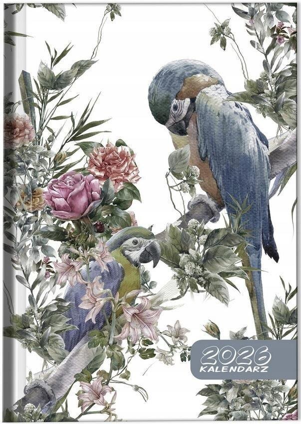 Evcorp Kalendarz 2026 A5 dzienny sb/nd osobno Papugi boho